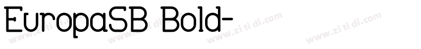 EuropaSB Bold字体转换